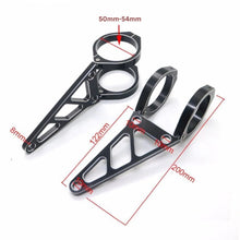 Black CNC Headlight Brackets 50-54mm