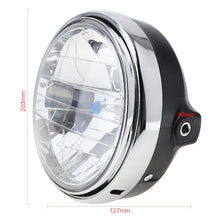 7" Chrome Ring Headlight