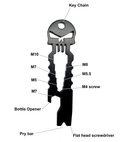 Multi Function Tool Keychain