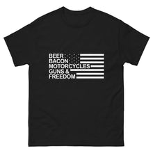 Beer bacon motorcycles guns and freedom shirt