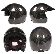 Carbon Fiber Open Face Helmet