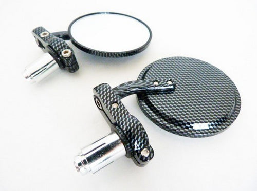 Carbon Fiber Bar End Mirrors