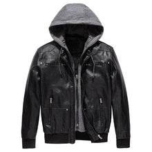 Hooded Leather Jacket