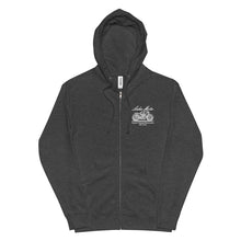 Unisex fleece zip up hoodie